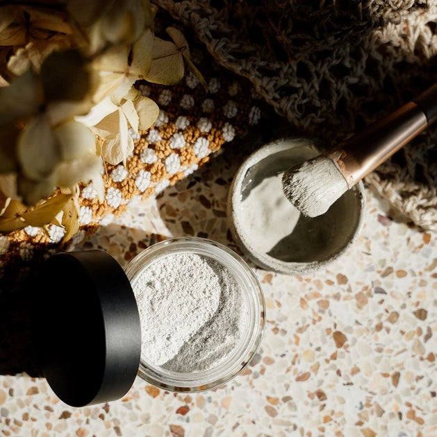 face mask pot + brush set