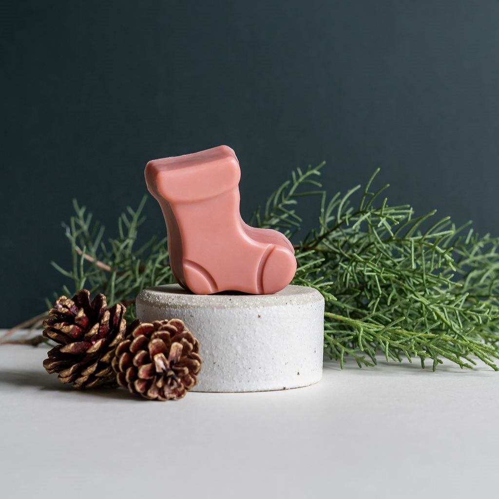 festive stocking soap