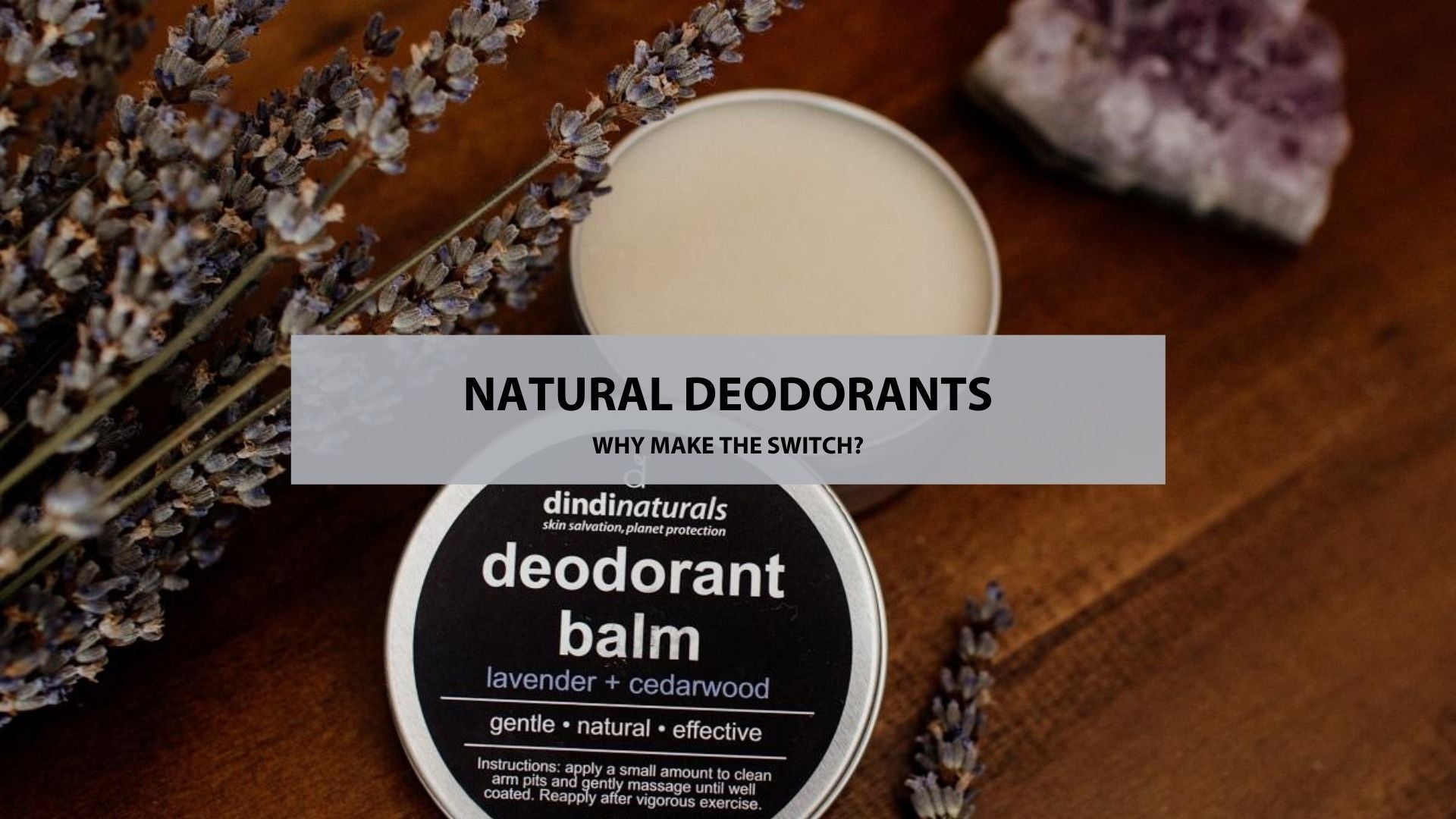 lavender and cedarwood deodorant balm