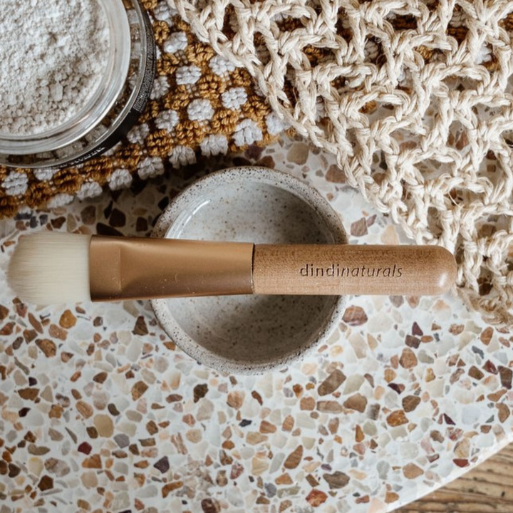 face mask pot + brush set