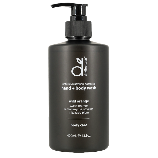 botanical hand + body wash wild orange 400ml
