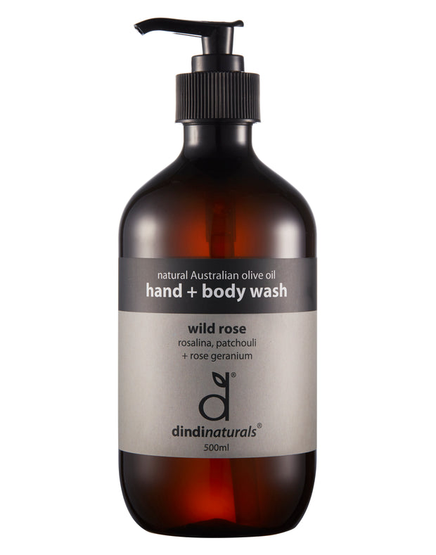 hand + body wash wild rose 500ml