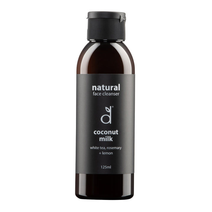 Dindi Naturals coconut milk face cleanser with white tea, rosemary and lemon